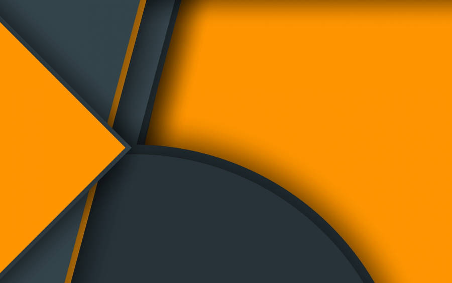 An Eye-catching Black And Orange Abstract Design. Wallpaper