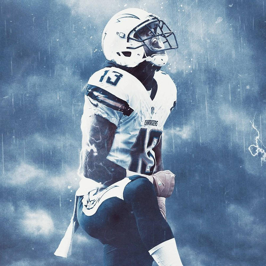 An Iconic Illustration Of Keenan Allen Wallpaper