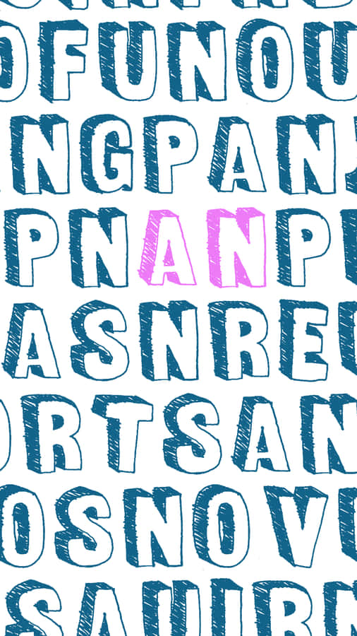 An In A Slew Of Letters Wallpaper