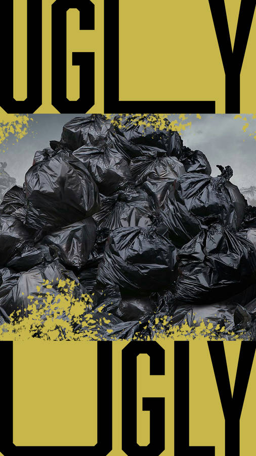 An Unpleasant Sight - Piled Up Trash Bags Wallpaper