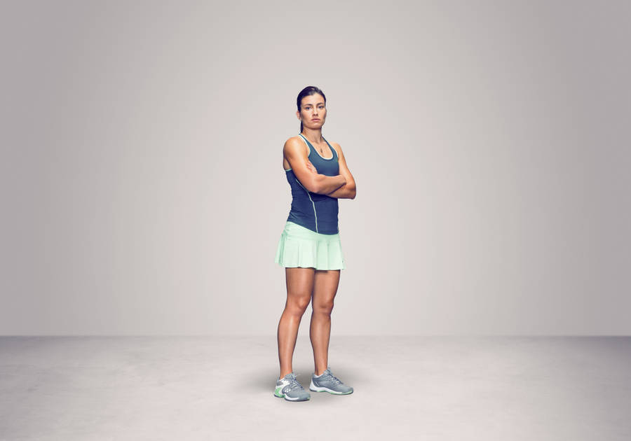 Anastasija Sevastova Arms Crossed Photoshoot Wallpaper