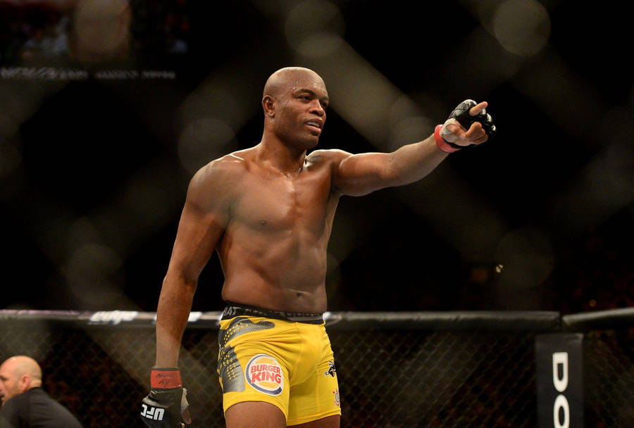 Anderson Silva Pointing Forward Wallpaper