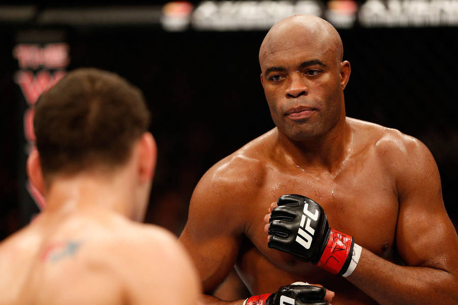 Anderson Silva Posing Opponent Wallpaper