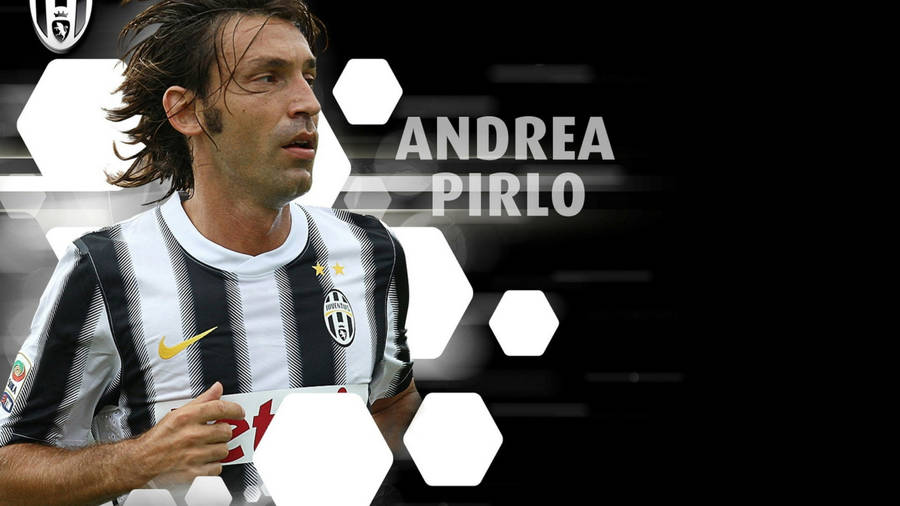 Andrea Pirlo Digital Hexagon Wallpaper