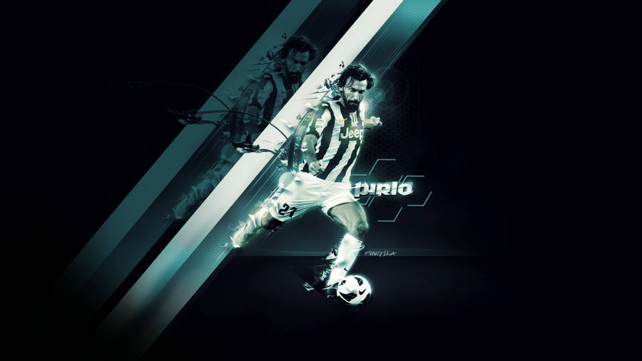 Andrea Pirlo In Action During A Football Match Wallpaper
