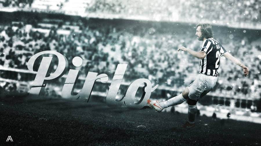 Andrea Pirlo Monochrome Wallpaper