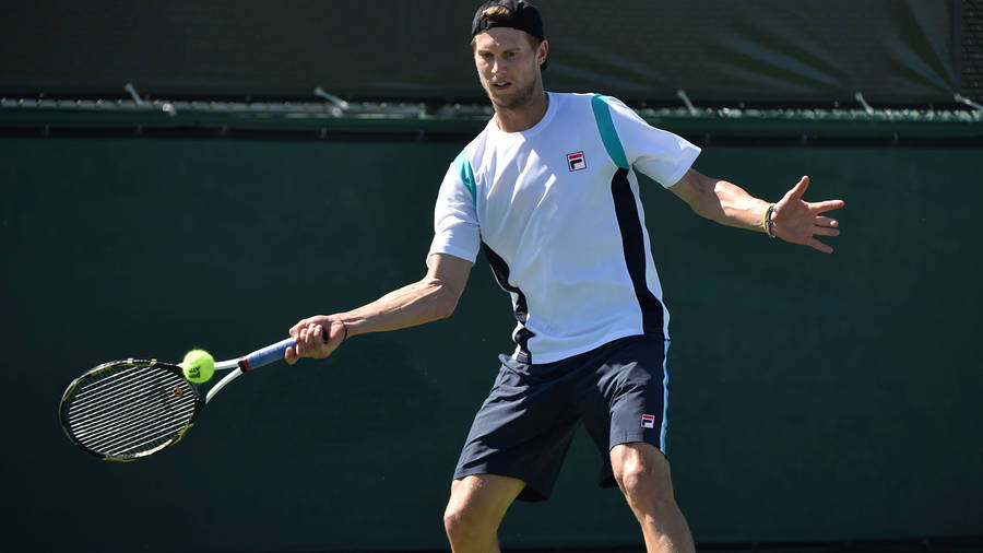 Andreas Seppi Receiving Tennis Ball Wallpaper