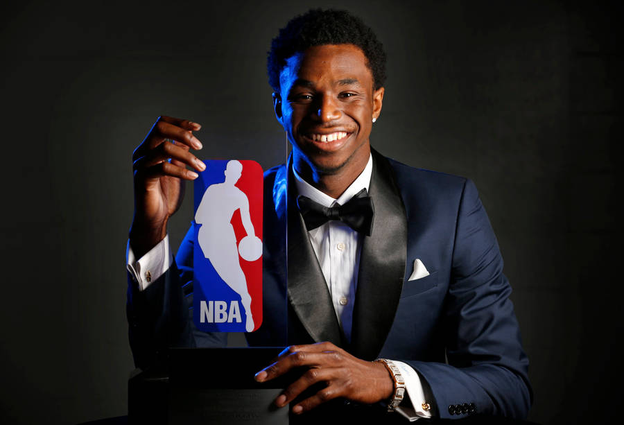 Andrew Wiggins 2015 Roty Trophy Wallpaper