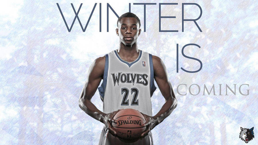 Andrew Wiggins Winter Background Wallpaper