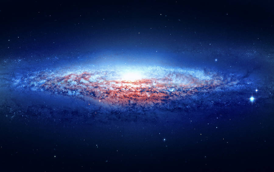 Andromeda Galaxy With Sparkly White Stars Wallpaper