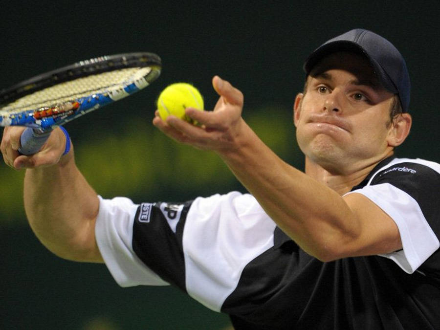 Andy Roddick In The Heat Of The Game Wallpaper