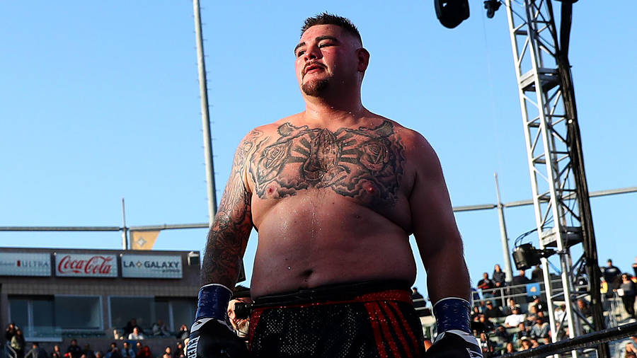 Andy Ruiz In Stage Wallpaper