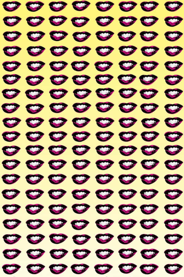 Andy Warhol Lips Wallpaper