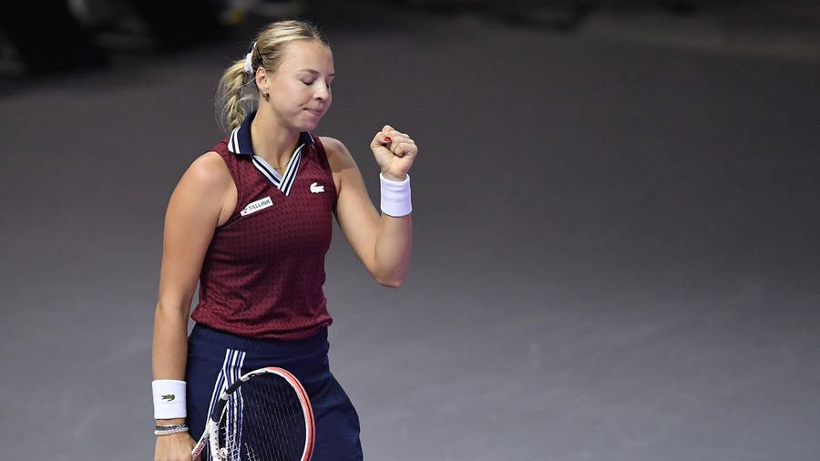 Anett Kontaveit White Wristband Wallpaper