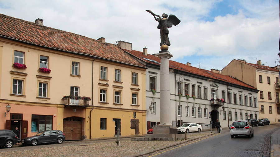 Angel Of Užupis Vilnius Wallpaper