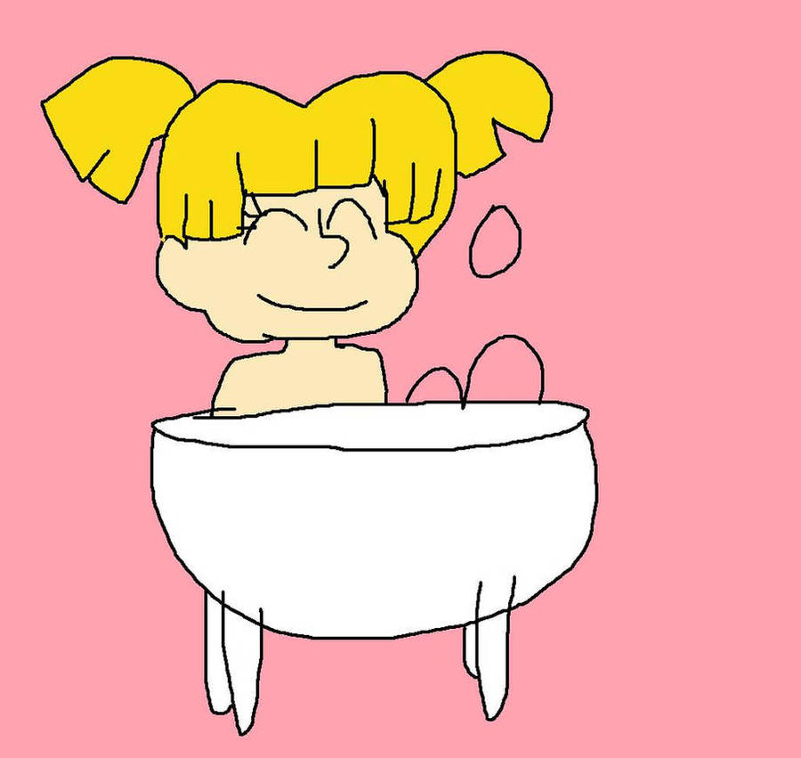 Angelica Pickles Pink Cartoon Wallpaper