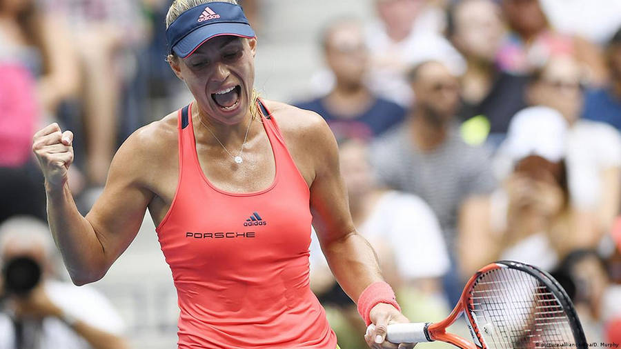 Angelique Kerber Winning Moment Wallpaper