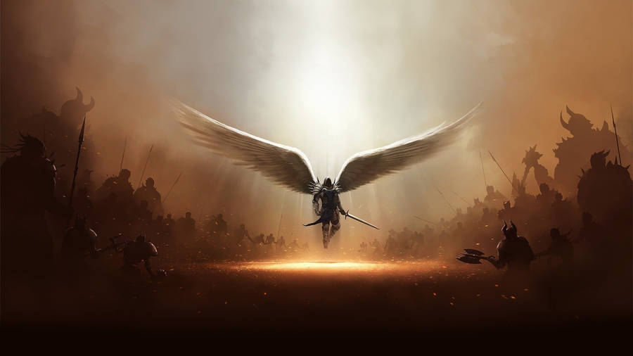 Angels In Heaven Many Creatures Battlefield Wallpaper