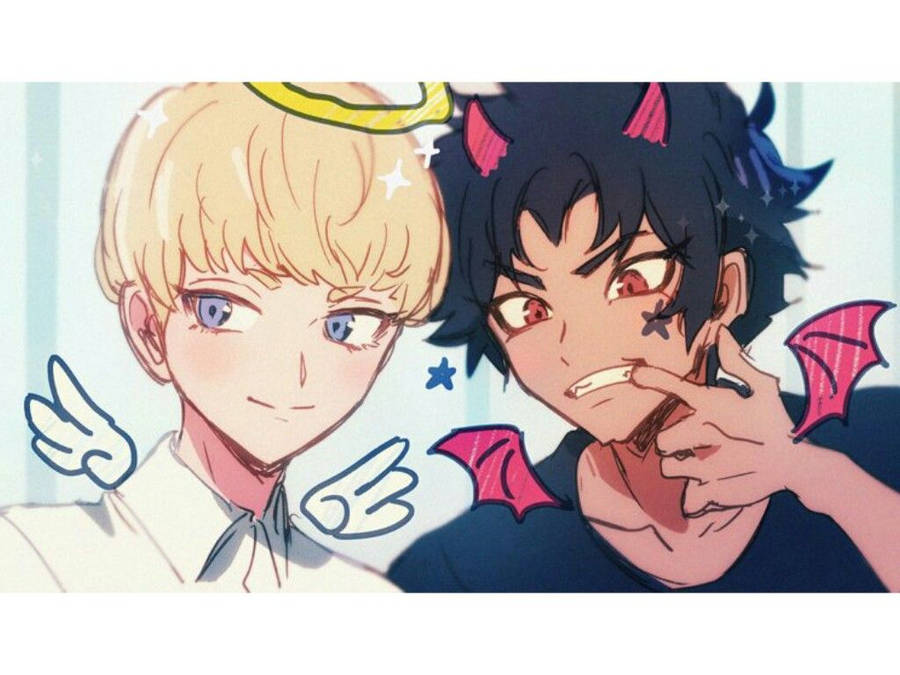 Angle And Devil Devilman Crybaby Wallpaper