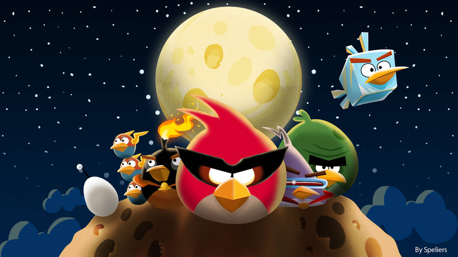 Angry Birds Space Wallpaper