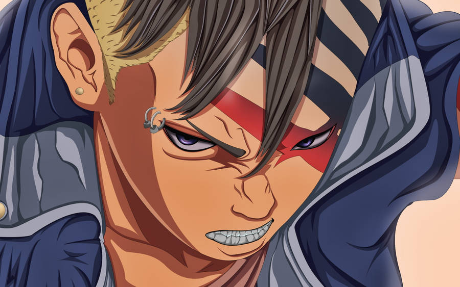 Angry Kawaki Close-up Wallpaper