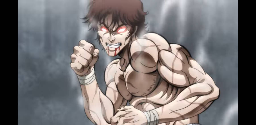 Angry Look Of Baki Hanma Wallpaper