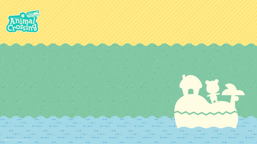 Animal Crossing New Horizons Boat Silhouette Wallpaper