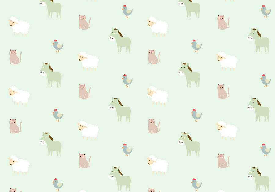 Animal Cute Pastel Colors Wallpaper