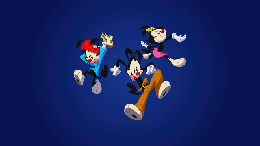 Animaniacs Warner Siblings Intro Jump Wallpaper