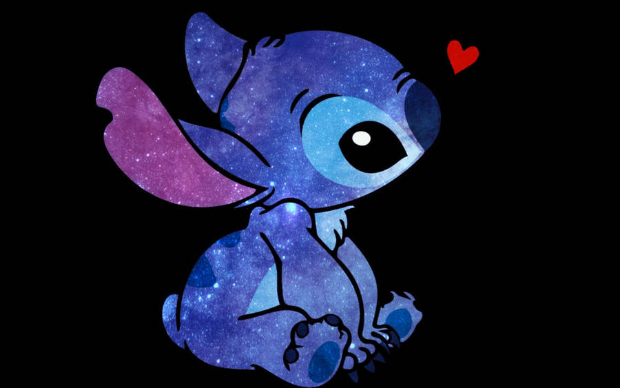 Animated Cartoon Starry Stitch Wallpaper