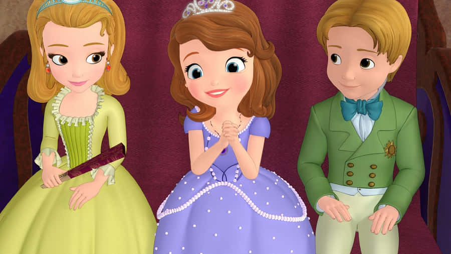 Animated Character, Sofia The First Glamorously Posing Wallpaper