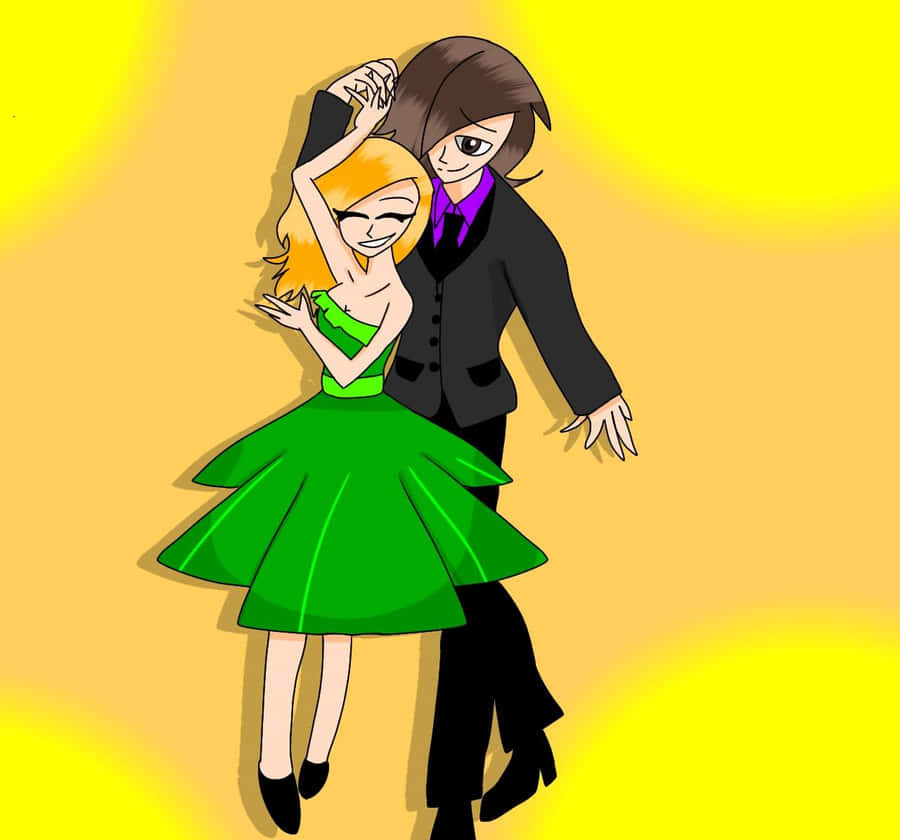 Animated Dance Partners Wallpaper