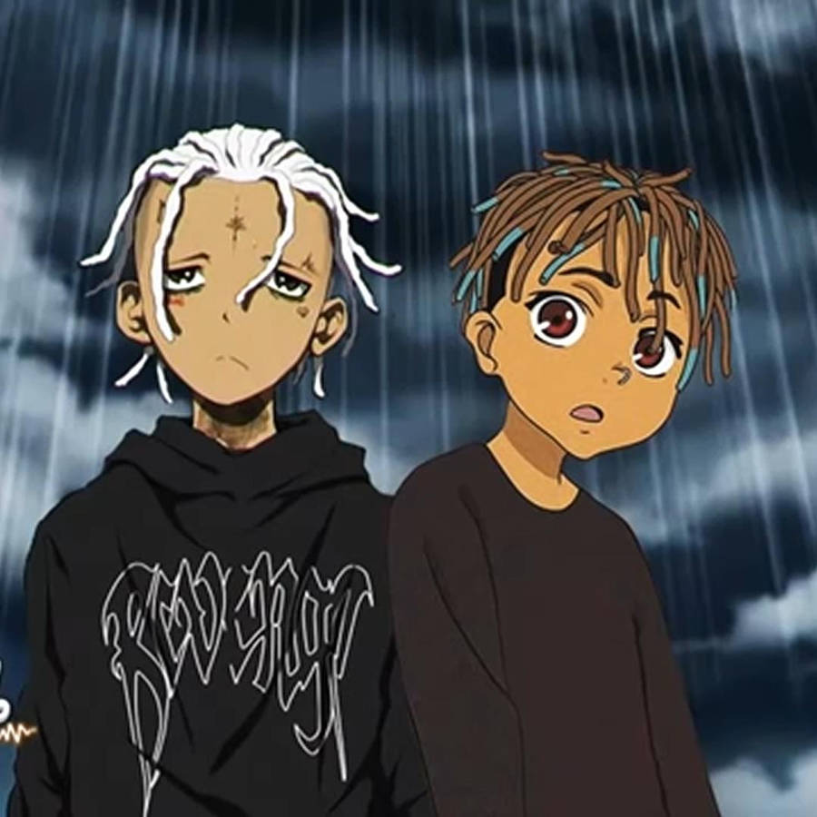 Animated Juice Wrld With Xxxtentacion Wallpaper