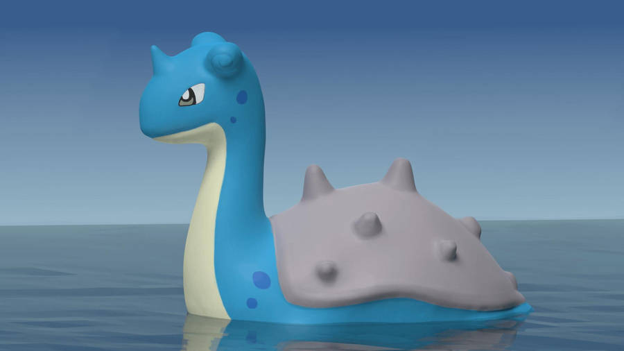 Animated Lapras Swimming Wallpaper