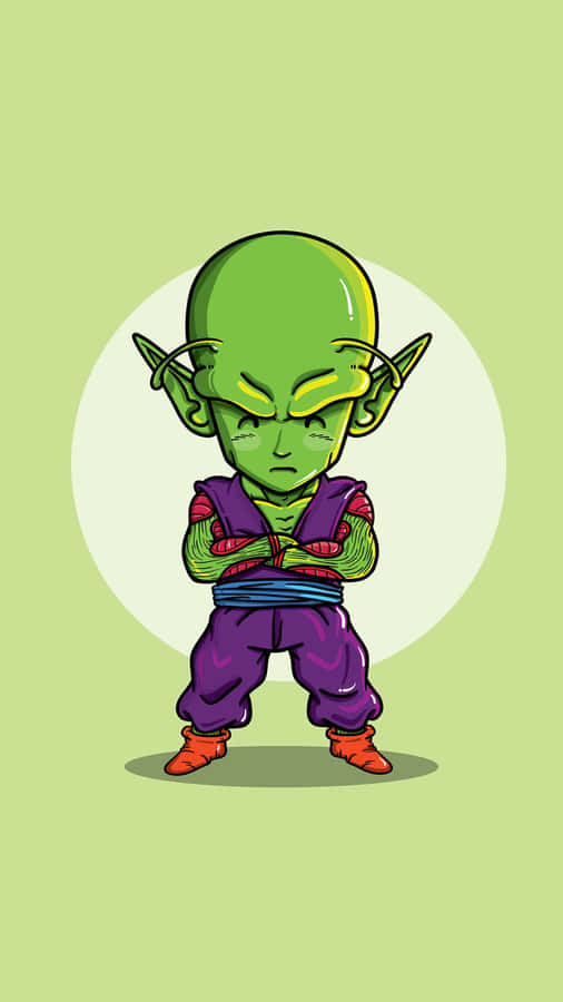 Animated Piccolo Standing Pose Wallpaper