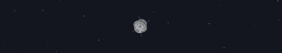 Animated Space Satellite Three Screen Wallpaper