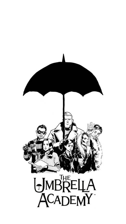 Animated Version The Umbrella Academy Poster Wallpaper