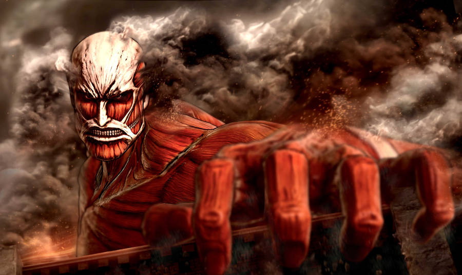 Anime 4k Colossal Titan Wallpaper