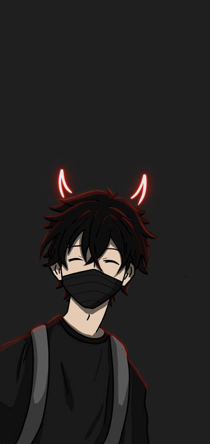 Anime Boy Dark Devil Horns Wallpaper