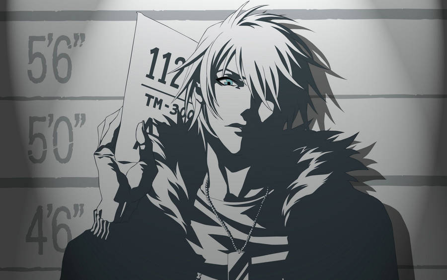 Anime Boy Dark Mug Shot Wallpaper