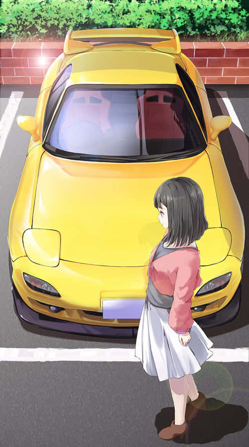 Anime Drift Character Ready For Action Wallpaper