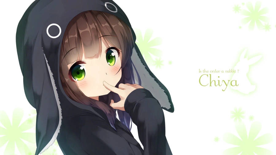 Anime Girl Hoodie Chiya Wallpaper