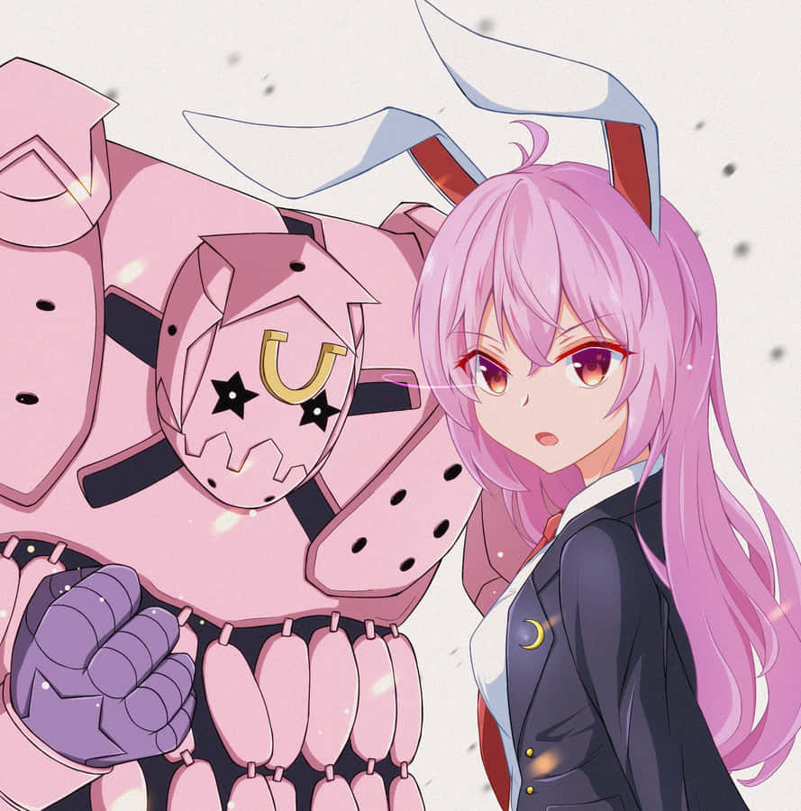 Anime Girland Mecha Pal Wallpaper