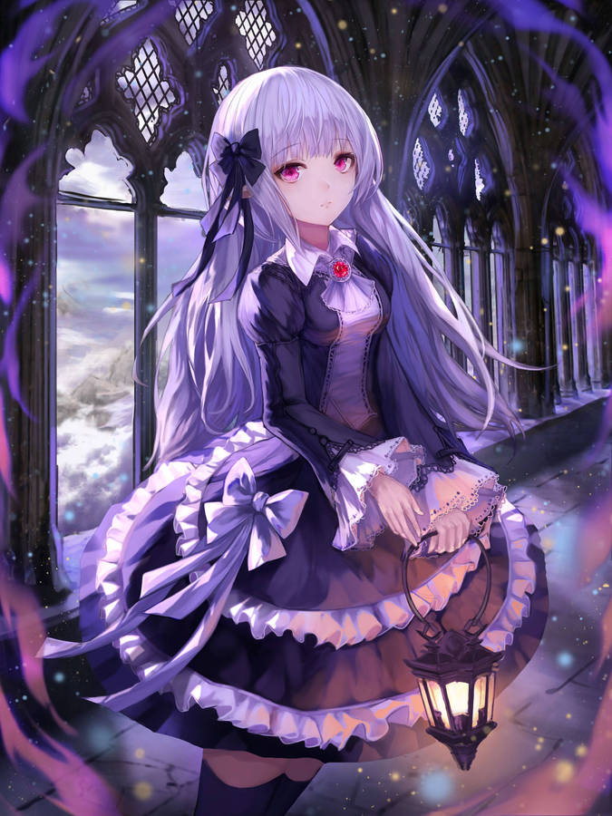 Anime Goth Kyoko Kirigiri Pfp Wallpaper