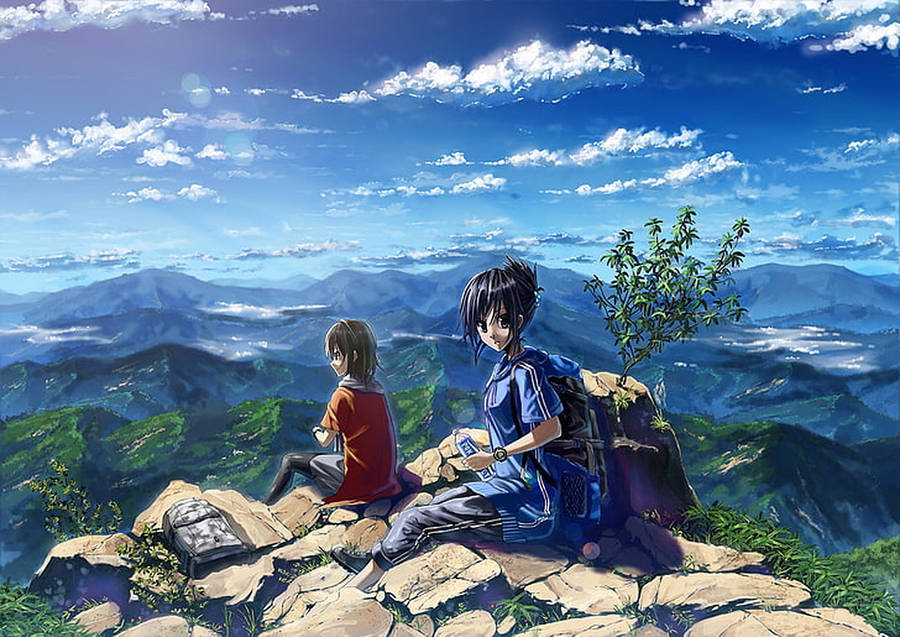 Anime Hiking Wallpaper