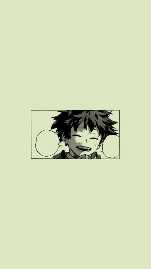 Anime Lock Screen Izuku Midoriya Wallpaper