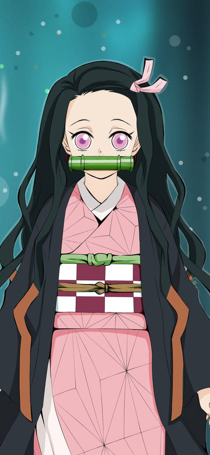 Anime Lock Screen Nezuko Kamado Wallpaper