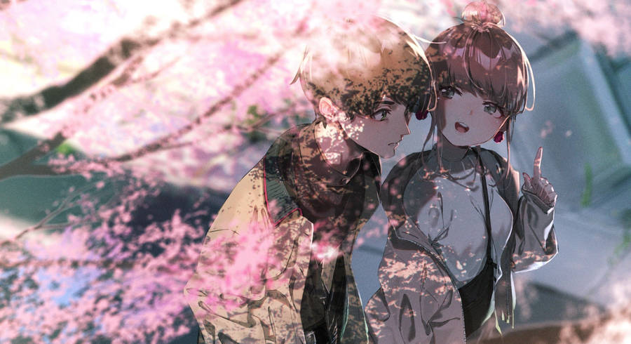 Anime Love Sakura Date Wallpaper