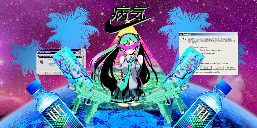 Anime Meme Pfp Hatsune Miku Aesthetic Wallpaper