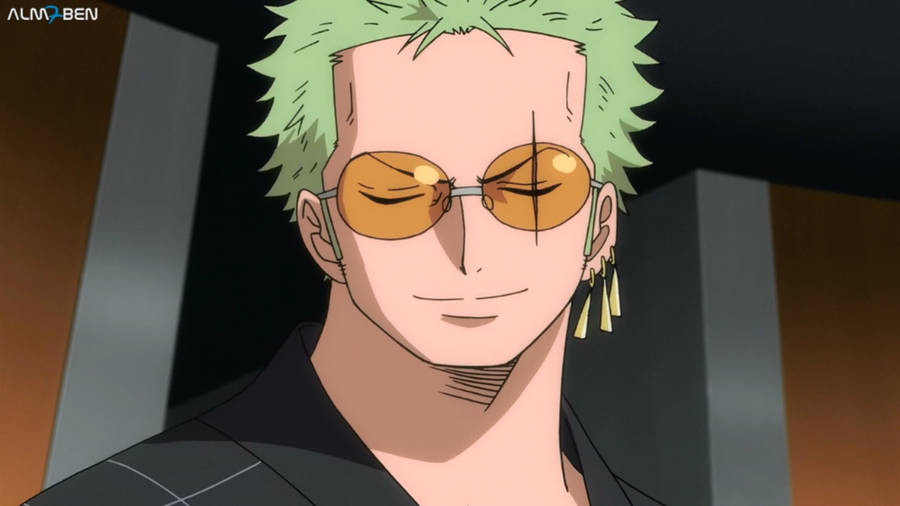 Anime Roronoa Zoro Pfp In Sunglasses Wallpaper